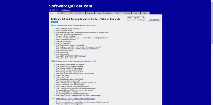 software QA test