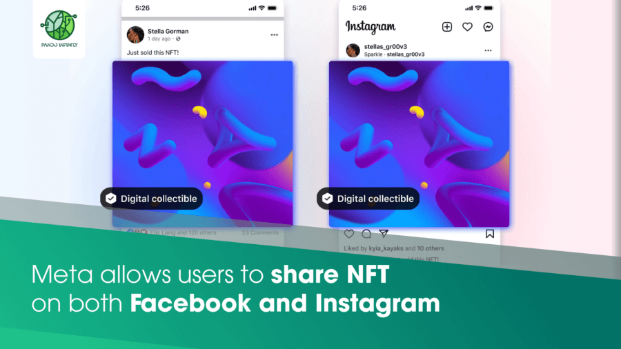Meta allows users to share NFTs on both Facebook and Instagram